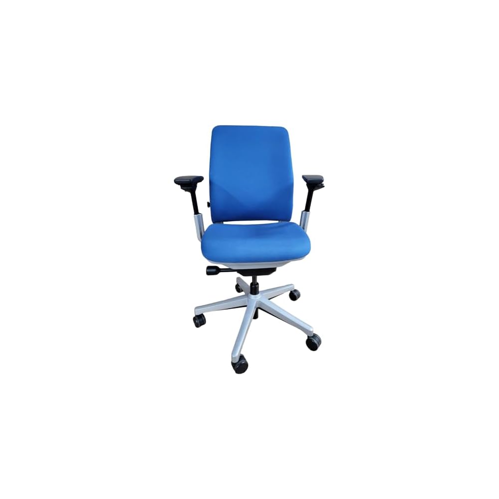 Steelcase Amia Chair (Renewed) (Blue Fabric)