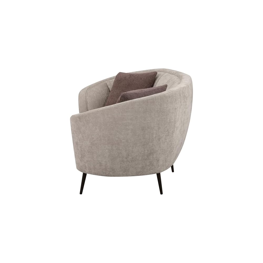 Coaster Ellorie Living Room Chenille Contemporary Loveseat, Beige 504838