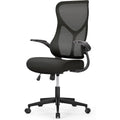 Ergonomic Office Desk Mesh Computer Chair High Back, Rolling Swivel Home Gaming Chairs with Wheels Comfy Lumbar Support, Flip-up Arms, 120° Tilt for Bedroom, Study, Work, Student, Ink