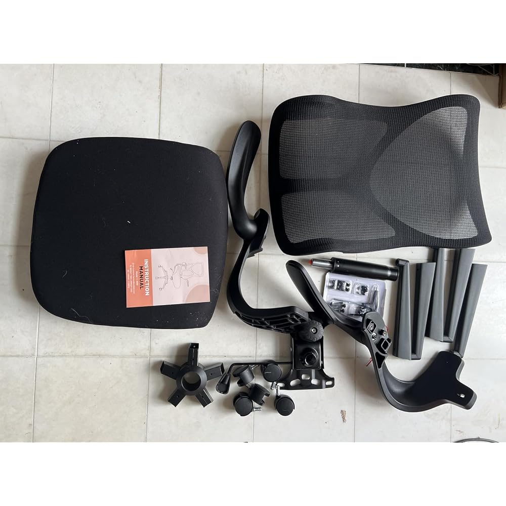 Ergonomic Office Desk Mesh Computer Chair High Back, Rolling Swivel Home Gaming Chairs with Wheels Comfy Lumbar Support, Flip-up Arms, 120° Tilt for Bedroom, Study, Work, Student, Ink